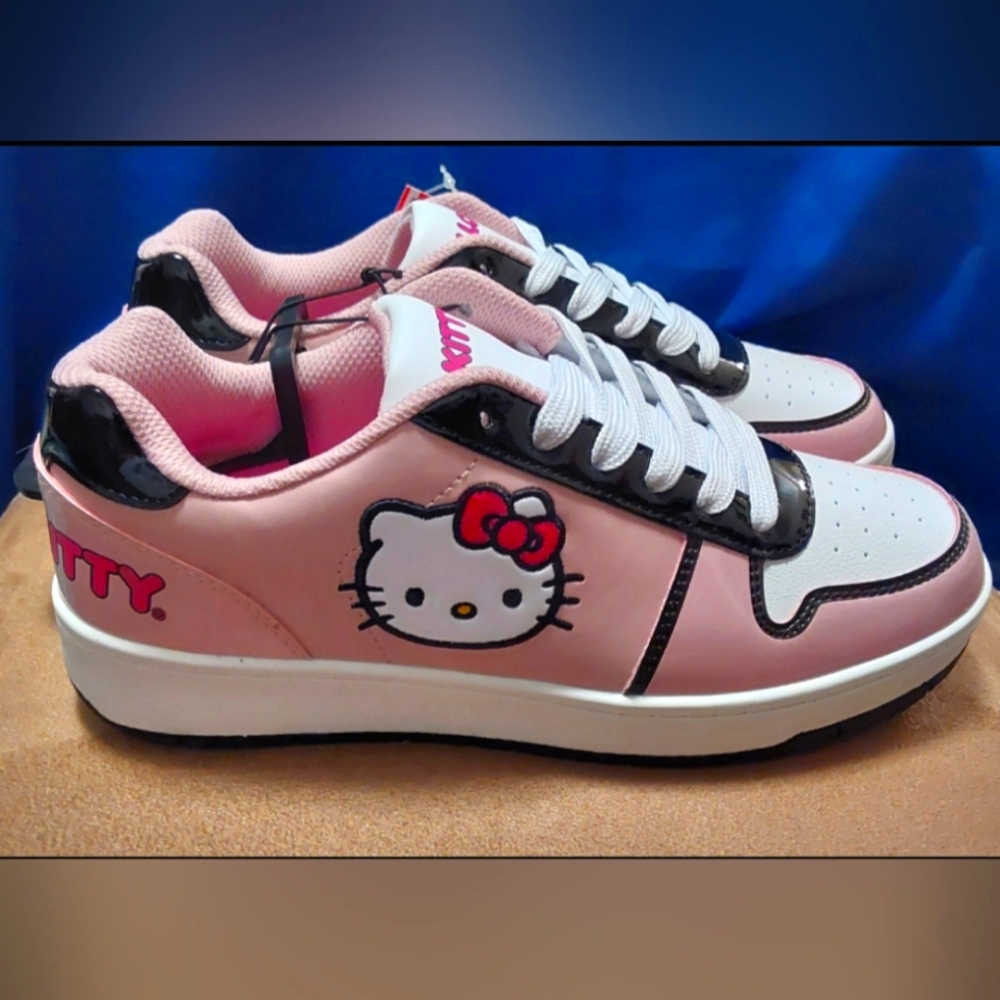 Hello Kitty White and Pink Sneakers